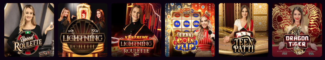 Juegos de casino y mesas con crupier en vivo dentro de iWild Casino
